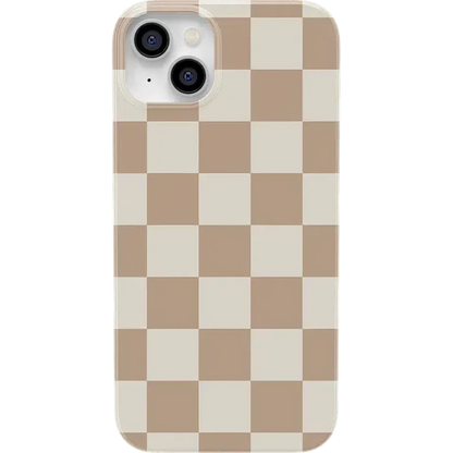 Fit Check | Neutral Checkerboard Case iPhone Case get.casely Classic + MagSafe® iPhone 14 Plus