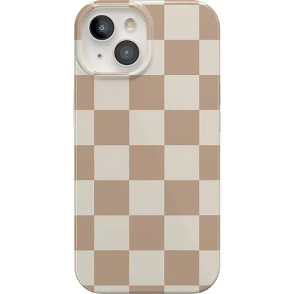 Fit Check | Neutral Checkerboard Case iPhone Case get.casely Classic + MagSafe® iPhone 15