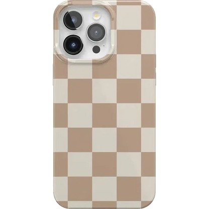 Fit Check | Neutral Checkerboard Case iPhone Case get.casely Classic + MagSafe® iPhone 15 Pro
