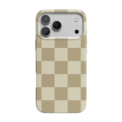 Fit Check | Neutral Checkerboard Case iPhone Case get.casely Classic + MagSafe® iPhone 17 Pro Max