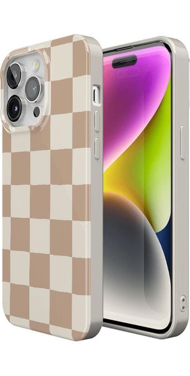 Fit Check | Neutral Checkerboard Case iPhone Case get.casely