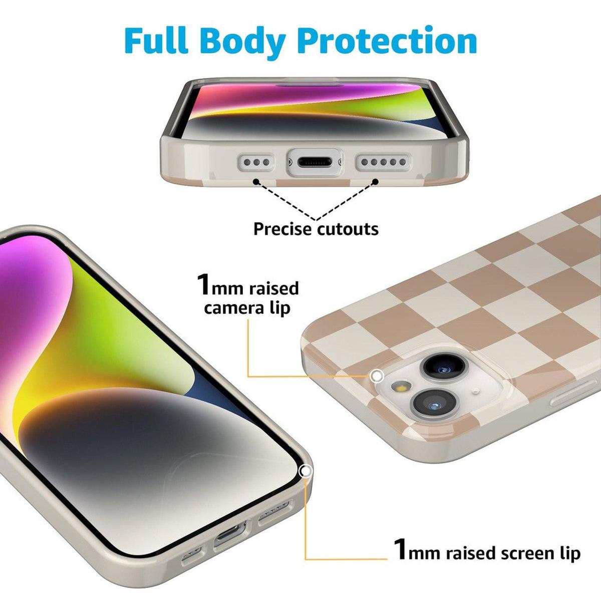 Fit Check | Neutral Checkerboard Case iPhone Case get.casely