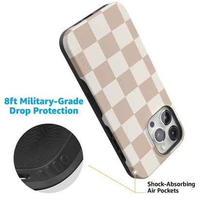 Fit Check | Neutral Checkerboard Case iPhone Case get.casely