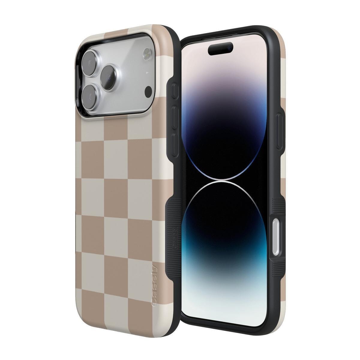 Fit Check | Neutral Checkerboard Case iPhone Case get.casely