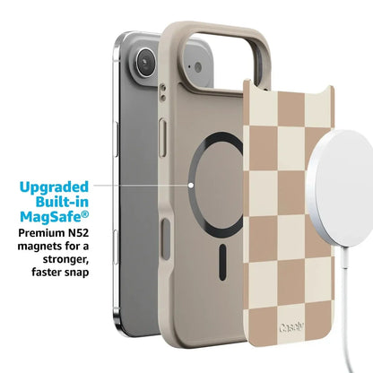 Fit Check | Neutral Checkerboard Case iPhone Case get.casely