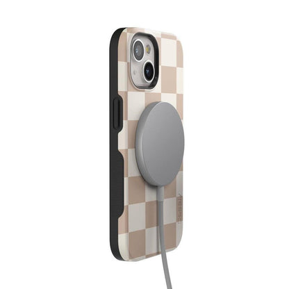Fit Check | Neutral Checkerboard Case iPhone Case get.casely