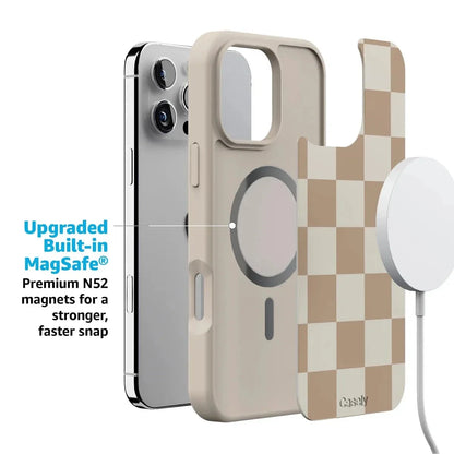 Fit Check | Neutral Checkerboard Case iPhone Case get.casely