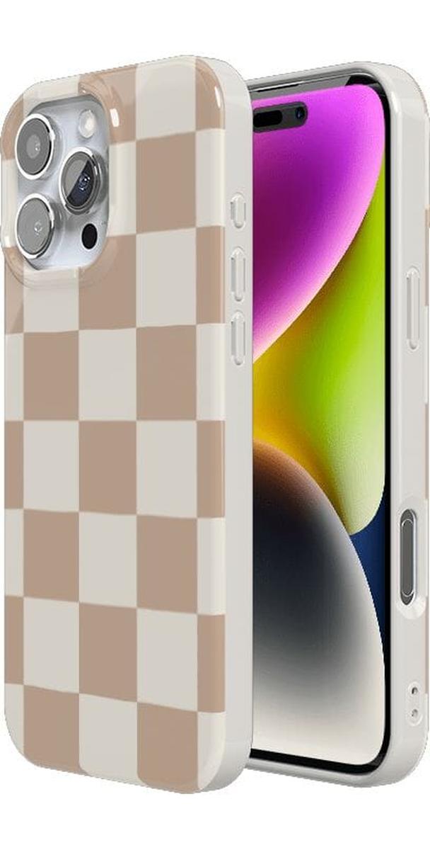 Fit Check | Neutral Checkerboard Case iPhone Case get.casely