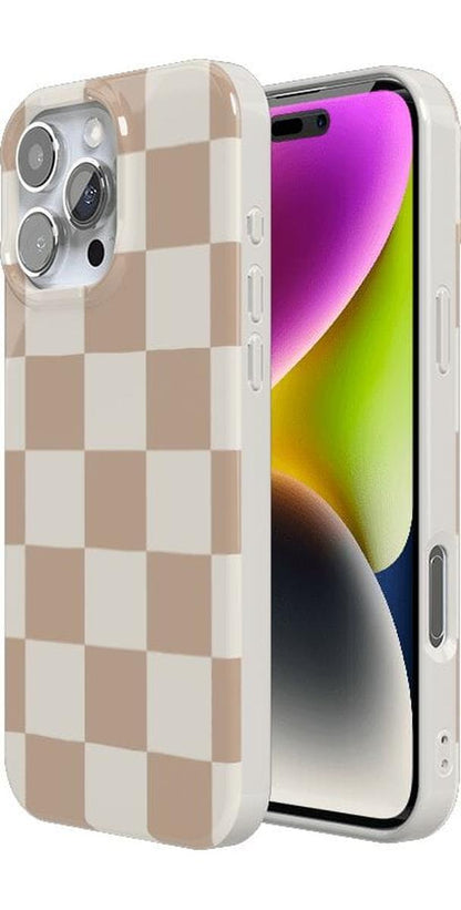 Fit Check | Neutral Checkerboard Case iPhone Case get.casely