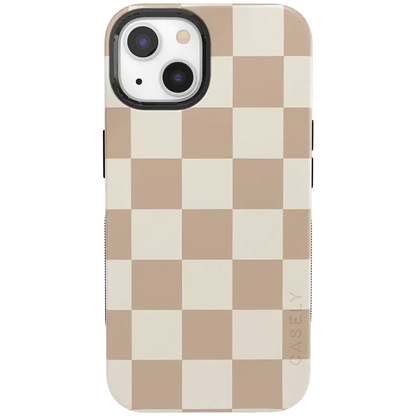 Fit Check | Neutral Checkerboard Case iPhone Case get.casely