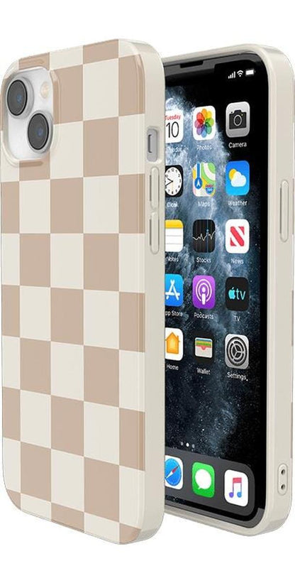 Fit Check | Neutral Checkerboard Case iPhone Case get.casely