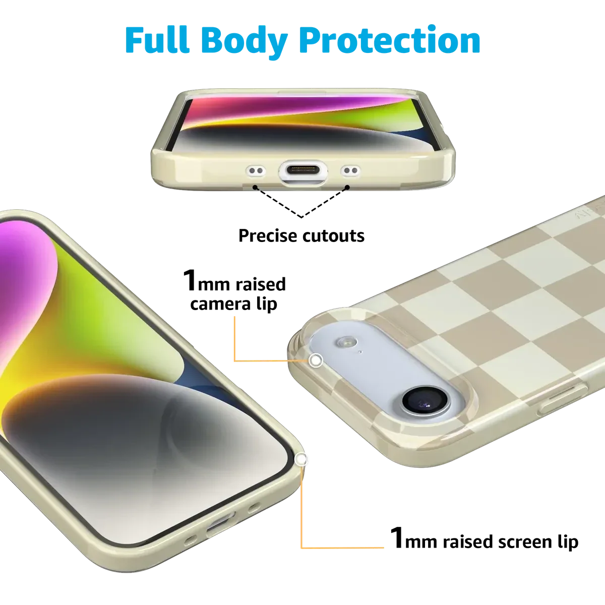 Fit Check | Neutral Checkerboard Case iPhone Case get.casely