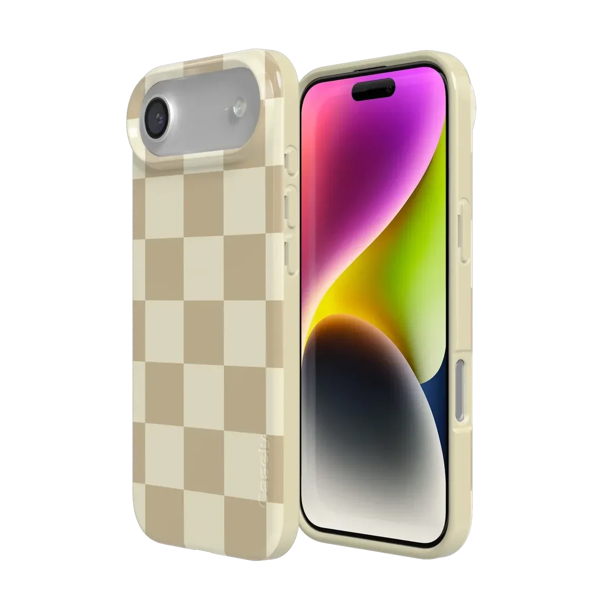 Fit Check | Neutral Checkerboard Case iPhone Case get.casely