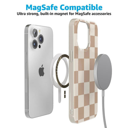 Fit Check | Neutral Checkerboard Case iPhone Case get.casely