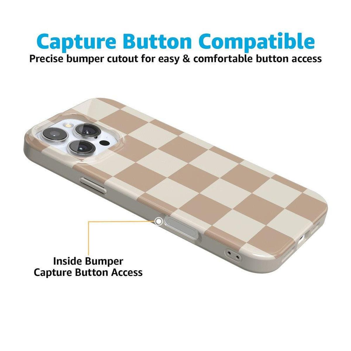 Fit Check | Neutral Checkerboard Case iPhone Case get.casely