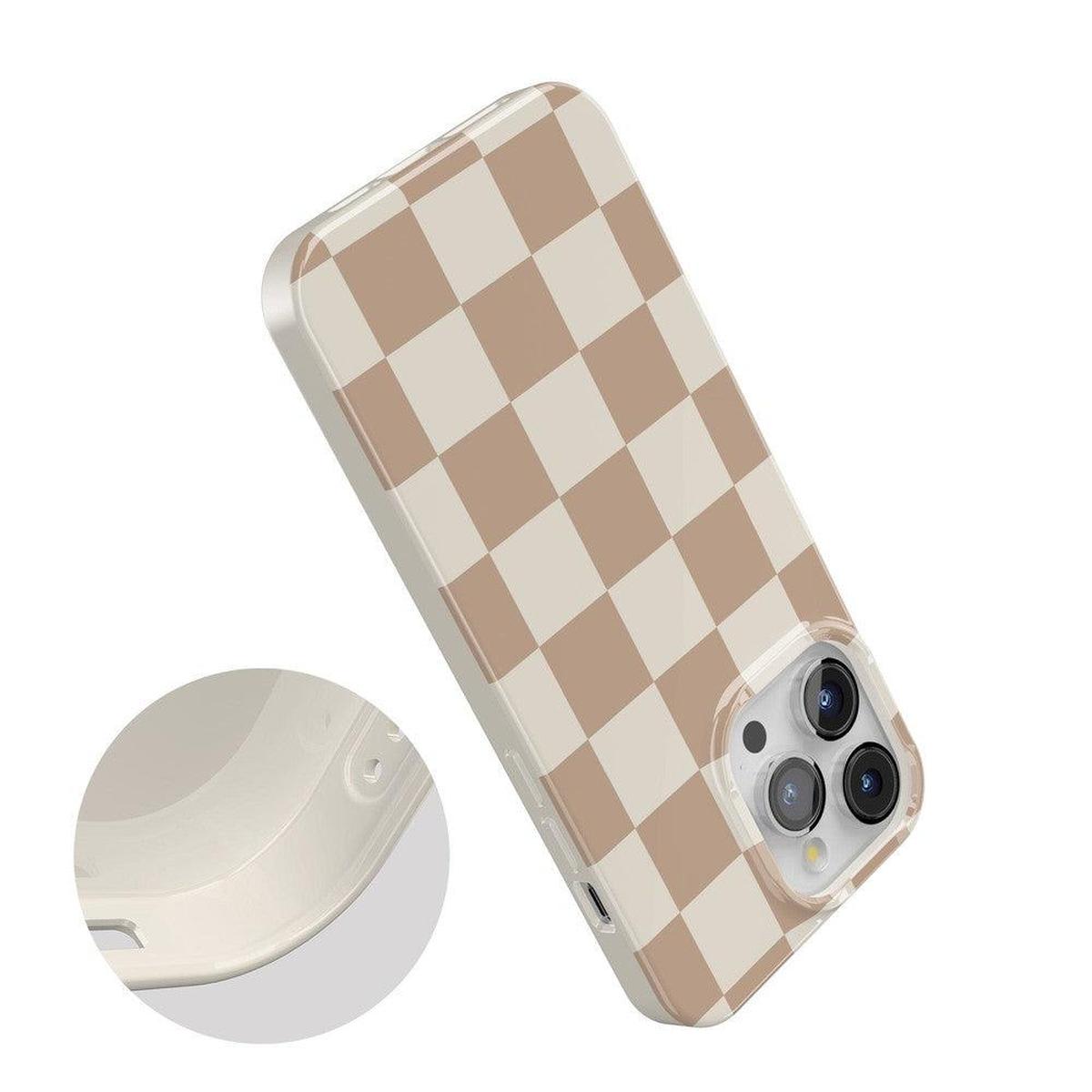 Fit Check | Neutral Checkerboard Case iPhone Case get.casely