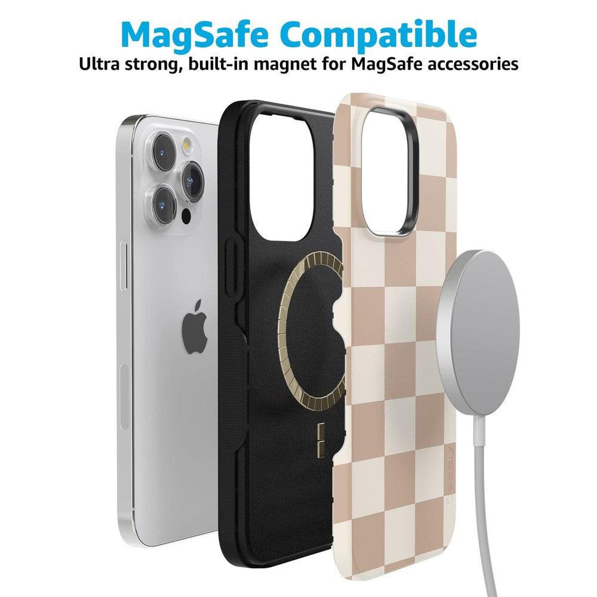 Fit Check | Neutral Checkerboard Case iPhone Case get.casely