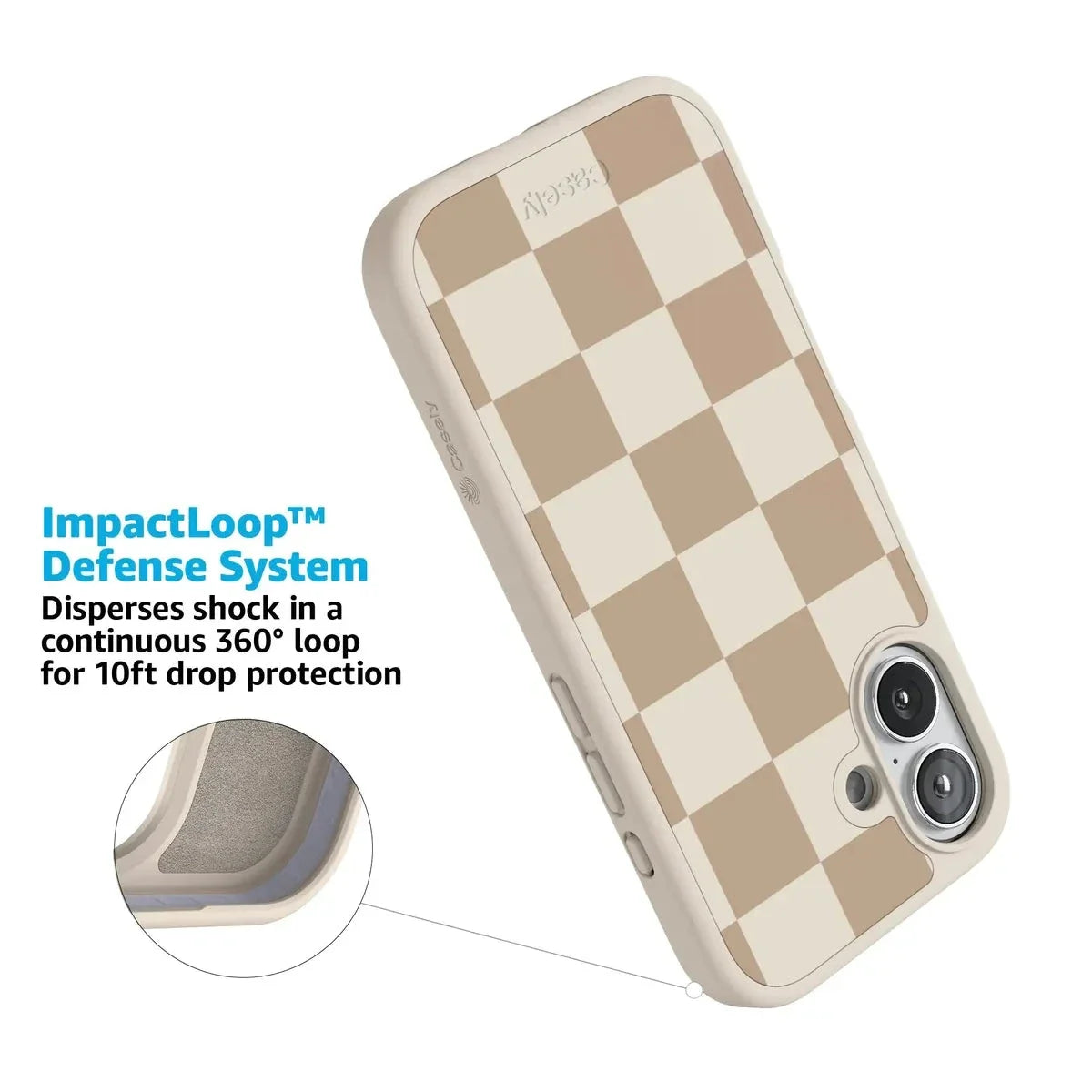 Fit Check | Neutral Checkerboard Case iPhone Case get.casely
