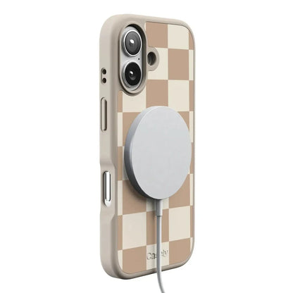 Fit Check | Neutral Checkerboard Case iPhone Case get.casely
