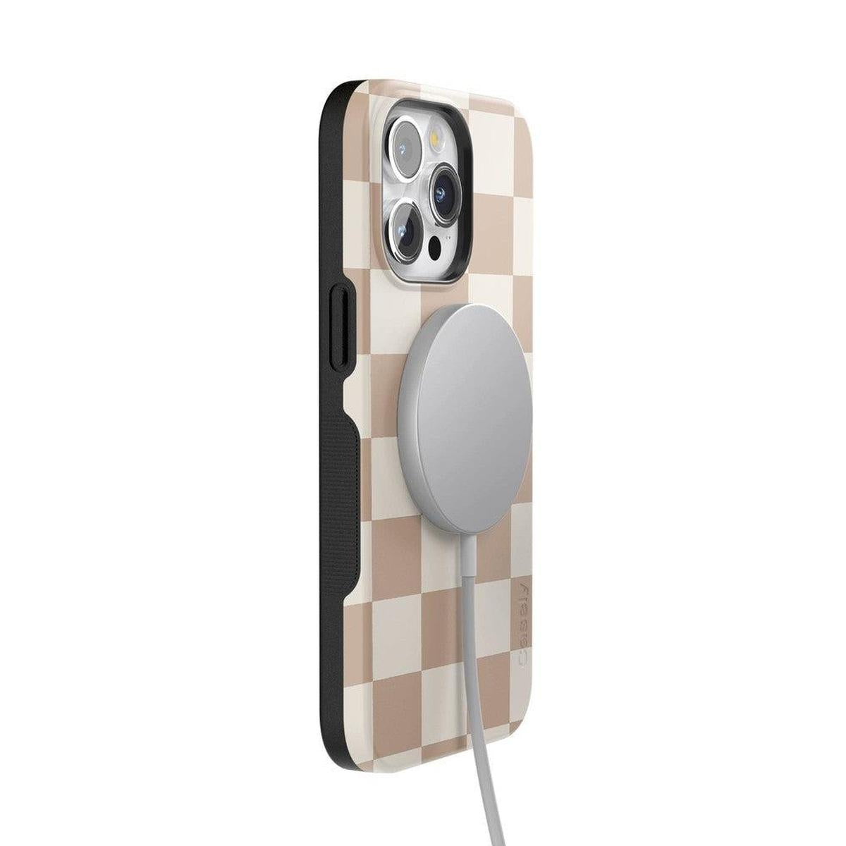 Fit Check | Neutral Checkerboard Case iPhone Case get.casely