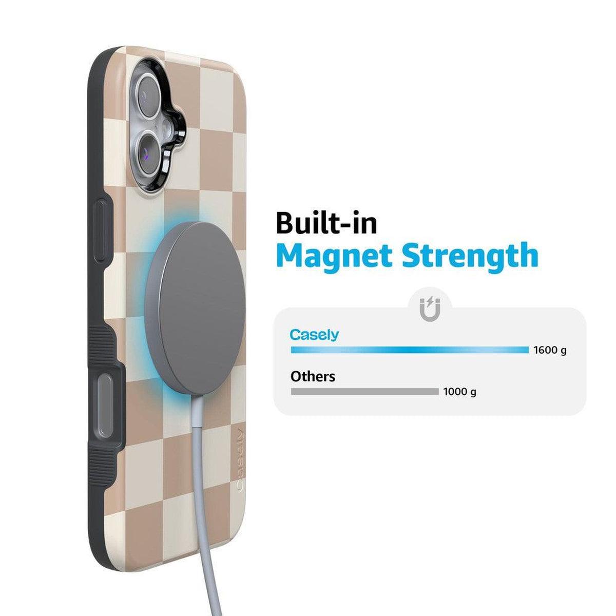 Fit Check | Neutral Checkerboard Case iPhone Case get.casely