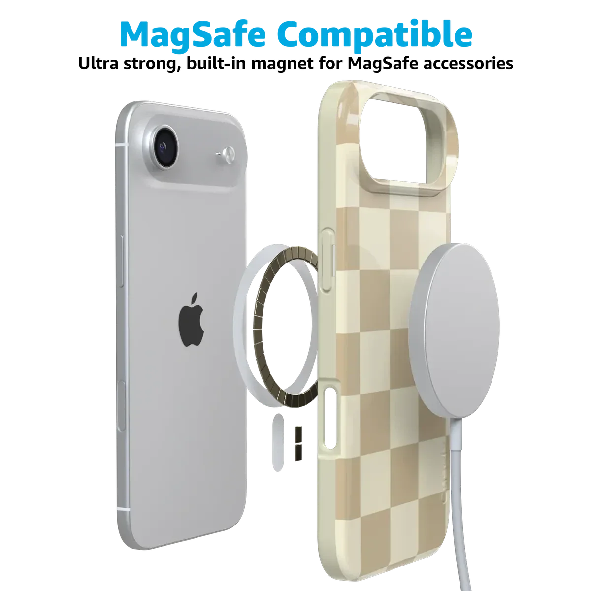 Fit Check | Neutral Checkerboard Case iPhone Case get.casely