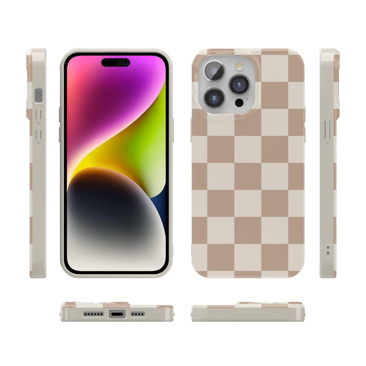Fit Check | Neutral Checkerboard Case iPhone Case get.casely