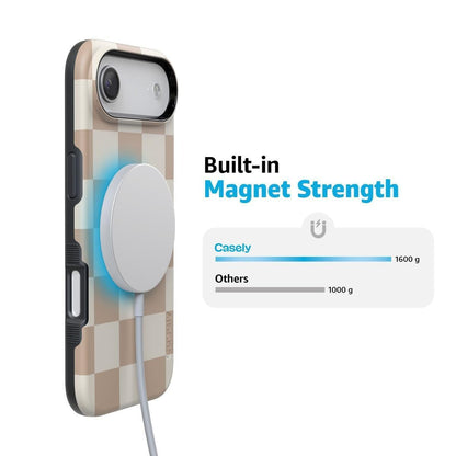 Fit Check | Neutral Checkerboard Case iPhone Case get.casely