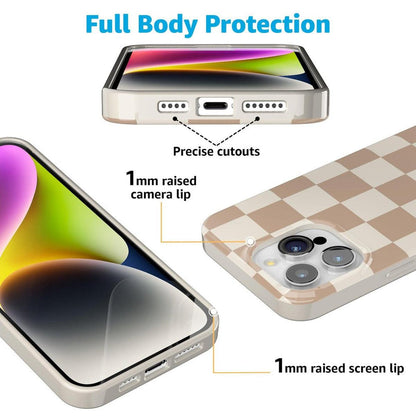 Fit Check | Neutral Checkerboard Case iPhone Case get.casely