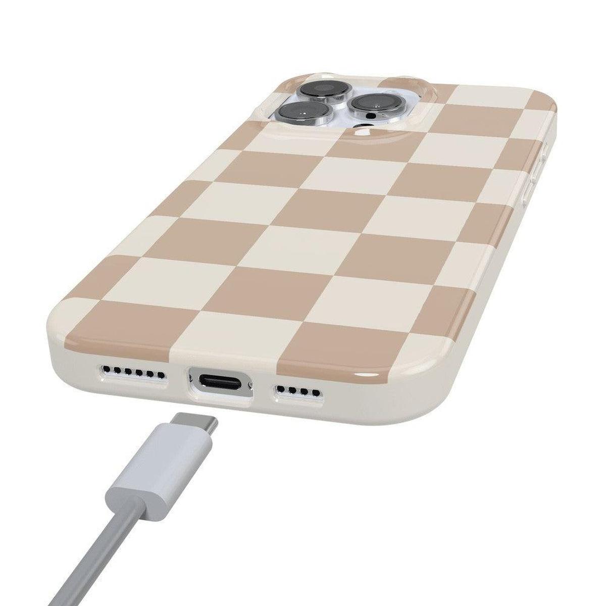 Fit Check | Neutral Checkerboard Case iPhone Case get.casely