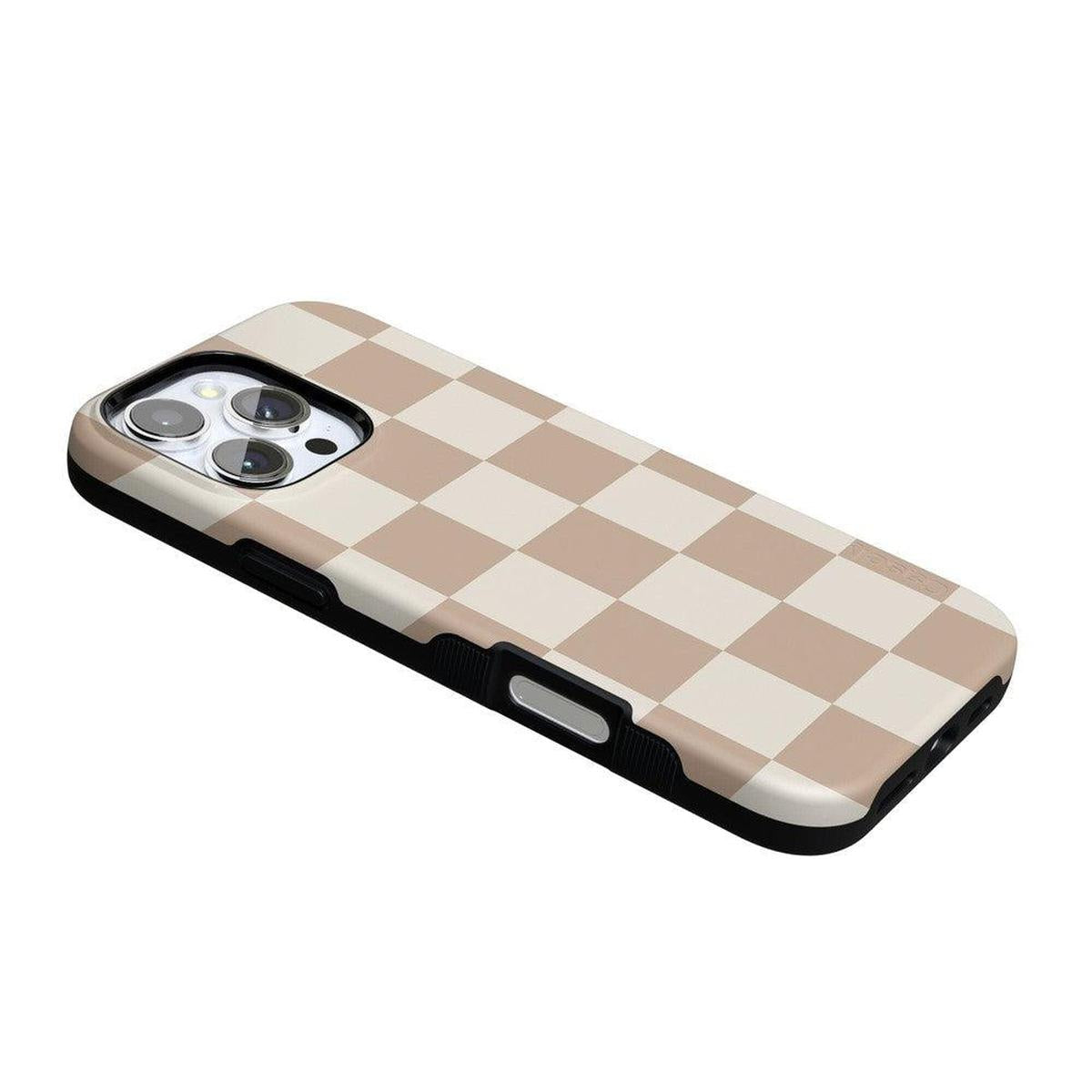 Fit Check | Neutral Checkerboard Case iPhone Case get.casely