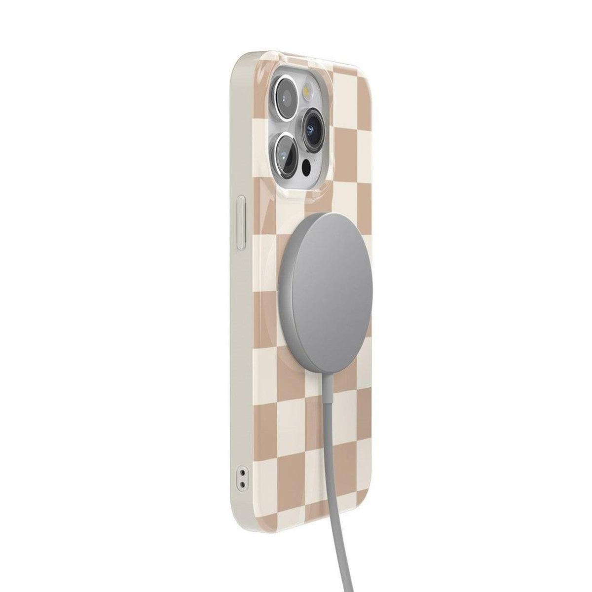 Fit Check | Neutral Checkerboard Case iPhone Case get.casely