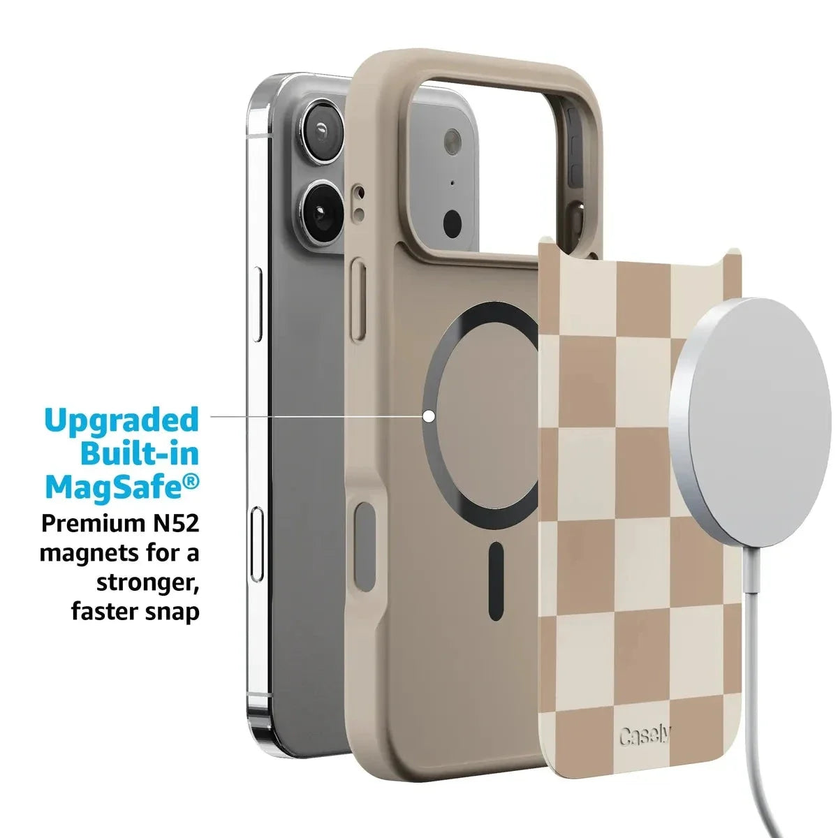 Fit Check | Neutral Checkerboard Case iPhone Case get.casely