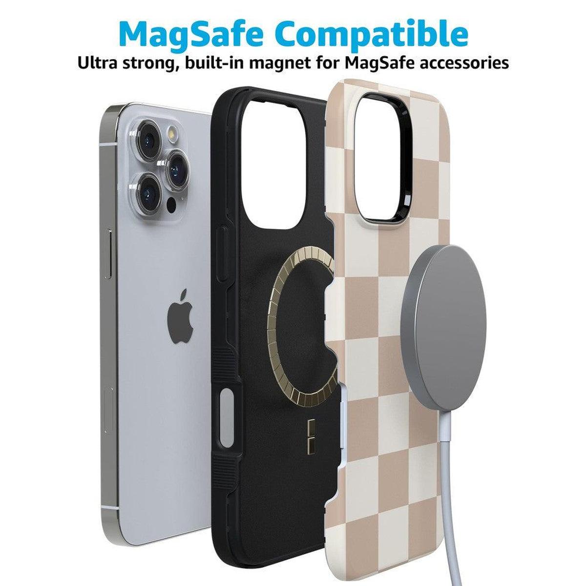 Fit Check | Neutral Checkerboard Case iPhone Case get.casely