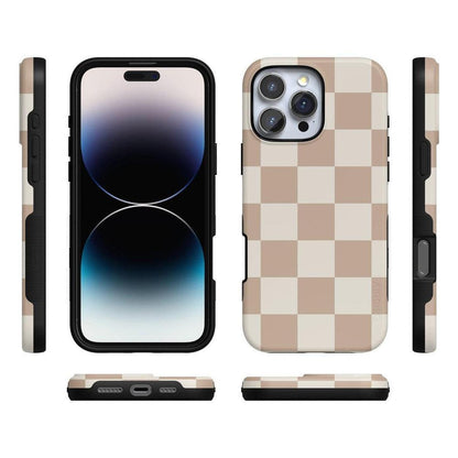 Fit Check | Neutral Checkerboard Case iPhone Case get.casely