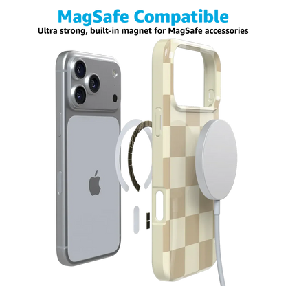 Fit Check | Neutral Checkerboard Case iPhone Case get.casely
