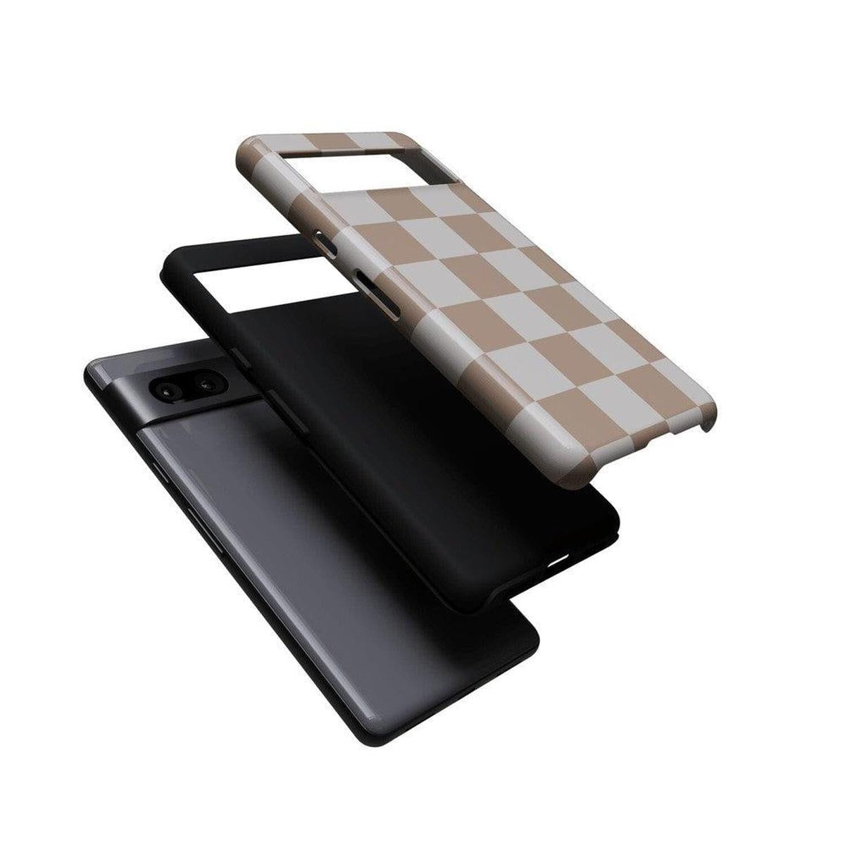 Fit Check | Neutral Checkerboard Google Pixel Case Google Pixel Case Casetry