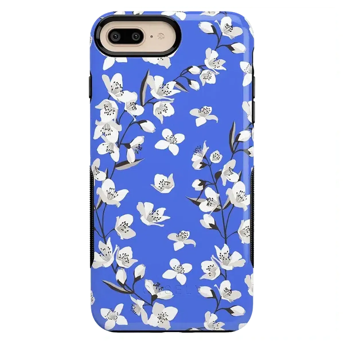 Floral Forest | Blue Cherry Blossom Floral Case iPhone Case get.casely Bold iPhone 6/7/8 Plus