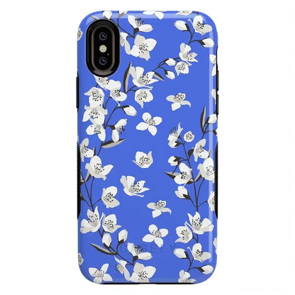 Floral Forest | Blue Cherry Blossom Floral Case iPhone Case get.casely Bold iPhone XS Max