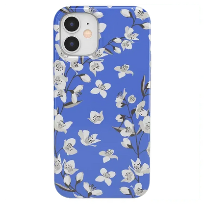 Floral Forest | Blue Cherry Blossom Floral Case iPhone Case get.casely Classic iPhone 12