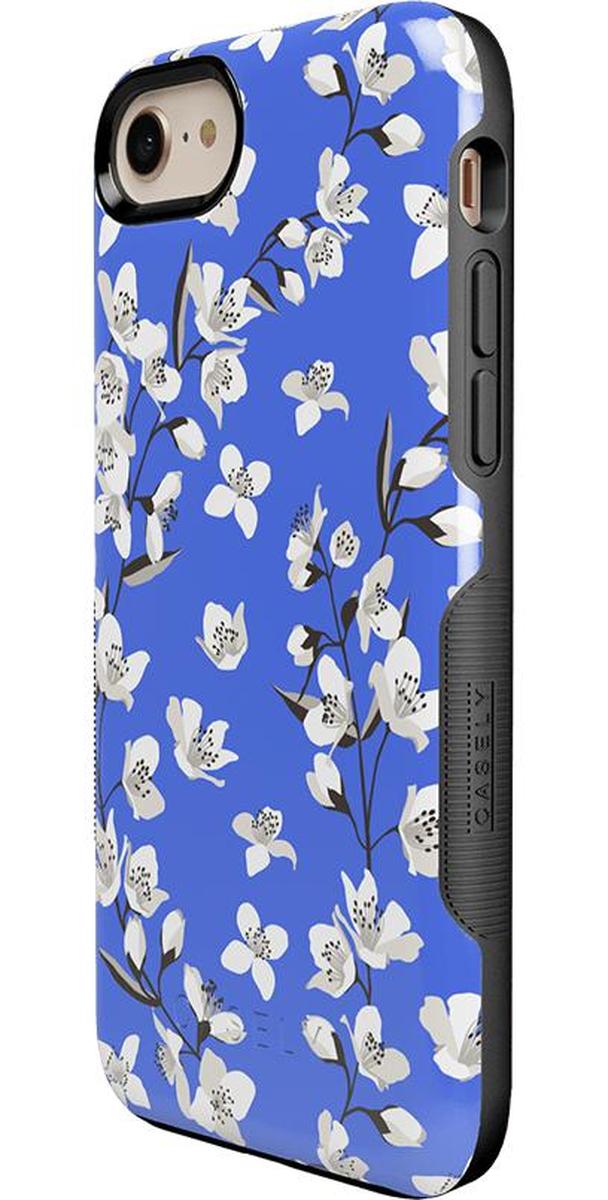 Floral Forest | Blue Cherry Blossom Floral Case iPhone Case get.casely
