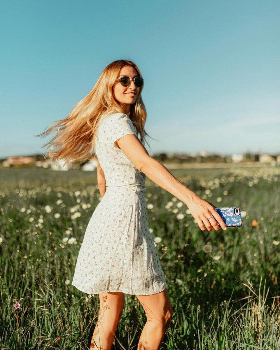 Floral Forest | Blue Cherry Blossom Floral Case iPhone Case get.casely