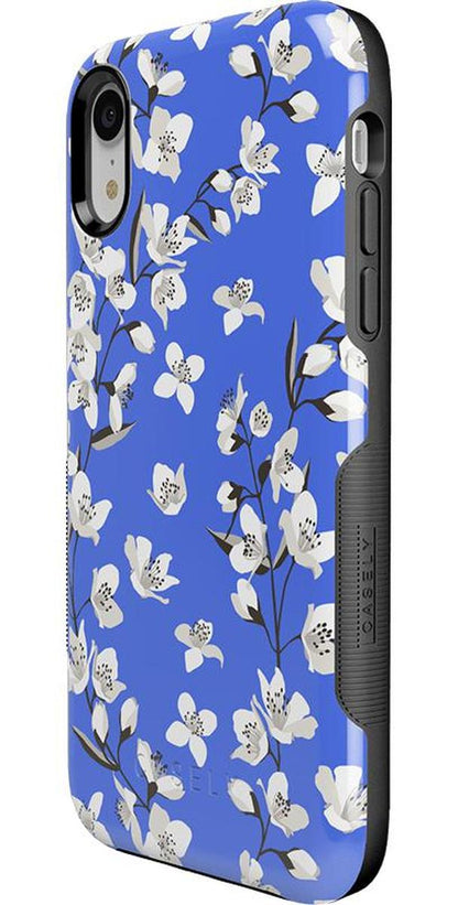 Floral Forest | Blue Cherry Blossom Floral Case iPhone Case get.casely