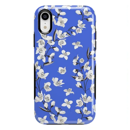Floral Forest | Blue Cherry Blossom Floral Case iPhone Case get.casely