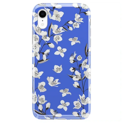 Floral Forest | Blue Cherry Blossom Floral Case iPhone Case get.casely