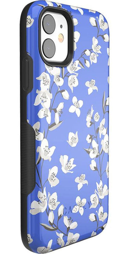 Floral Forest | Blue Cherry Blossom Floral Case iPhone Case get.casely