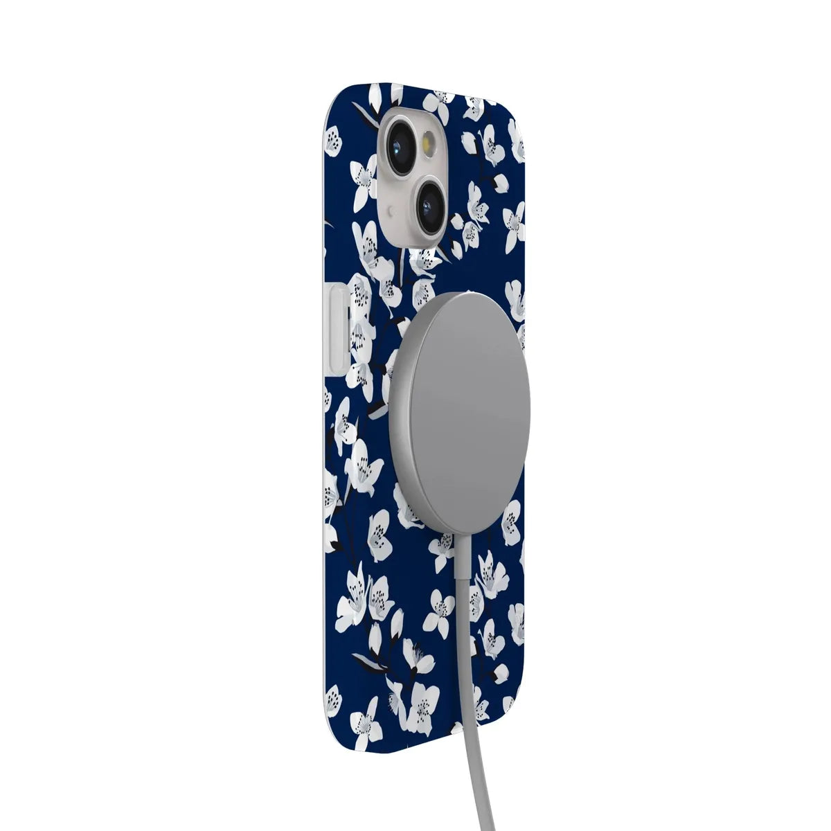 Floral Forest | Navy Cherry Blossom Floral Case iPhone Case get.casely