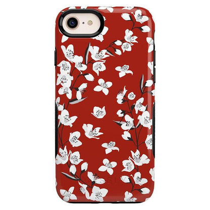 Floral Forest | Red Cherry Blossom Floral Case iPhone Case get.casely Bold iPhone 6/7/8