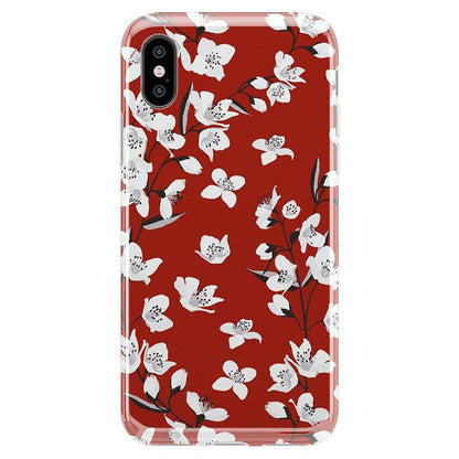 Floral Forest | Red Cherry Blossom Floral Case iPhone Case get.casely Classic iPhone X / XS