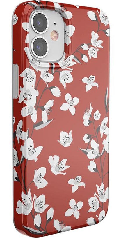 Floral Forest | Red Cherry Blossom Floral Case iPhone Case get.casely
